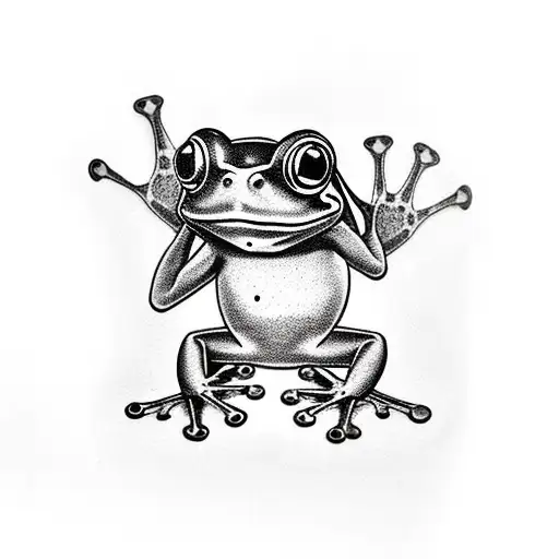 Frog Holding A Camera