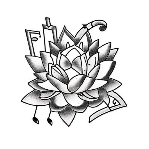 Arrows And Music And Lotus Flowers