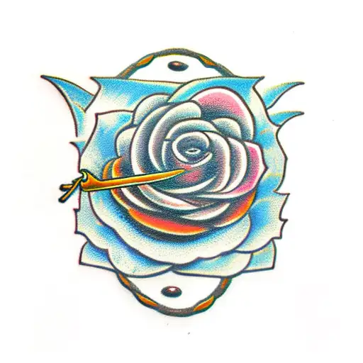 Flowers Snake And Sword