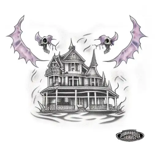 Haunted House With Hidden Halloween Items In It