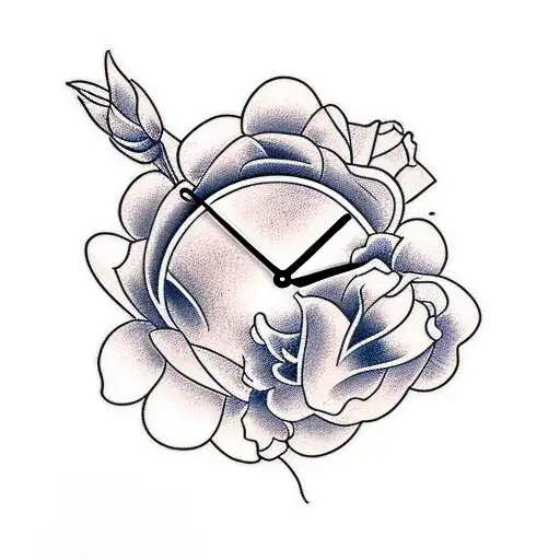 Flowers On A Clock