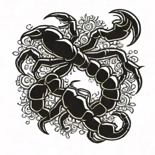 Scorpion Snowflake Design