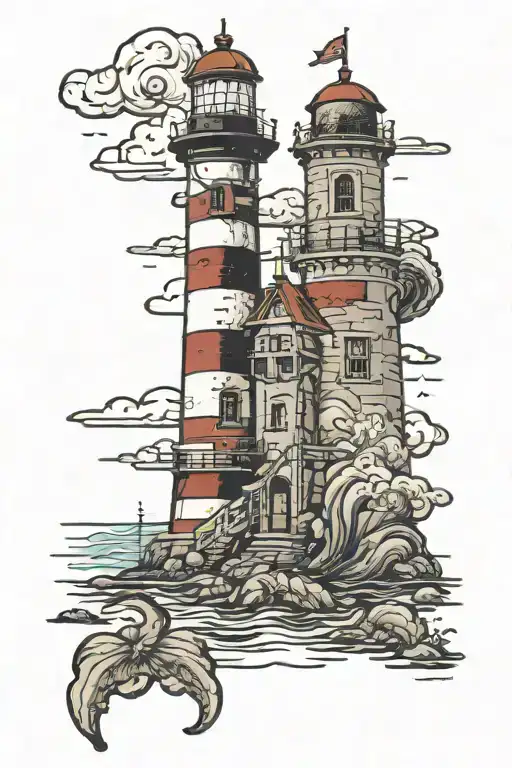Lighthouse Standing Tall Amidst