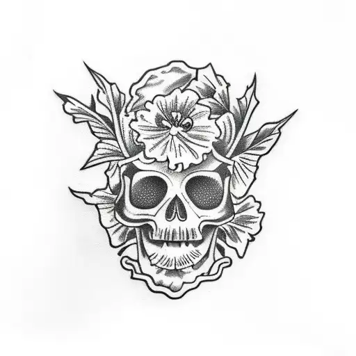 Hibiscus Skull