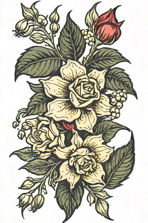 Rose Larkspur Lily Of The Valley Flower