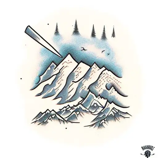 Mountain Scene Representing Miscarriage