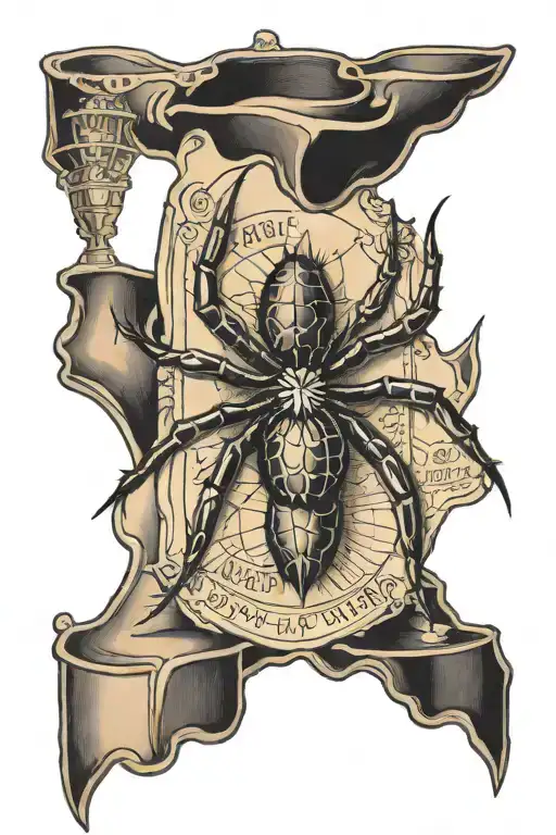 Spider In Room Of Trophies