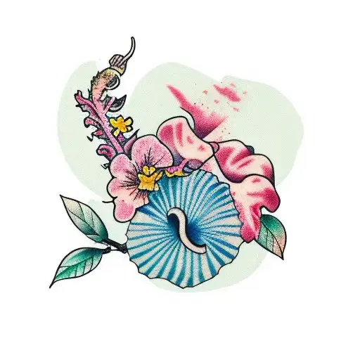 Kitchsy Chest Piece Tropical Island Hibiscus Animal