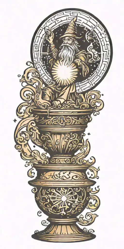 Wazards And Wizard Casting Spell Magic Orb