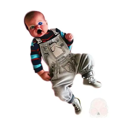 A Baby In Overalls