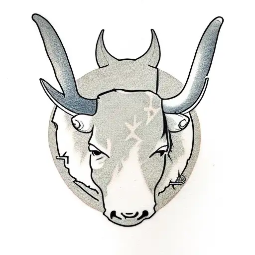 Longhorn With Cowboy Hat