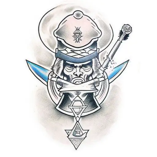 A Warrior Wrinting A Poem