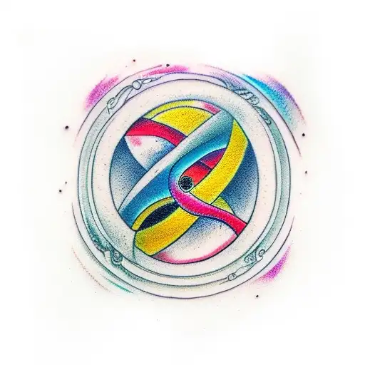 Infinity Symbol Mixed With Yin Yang With Numbers 3 And 1