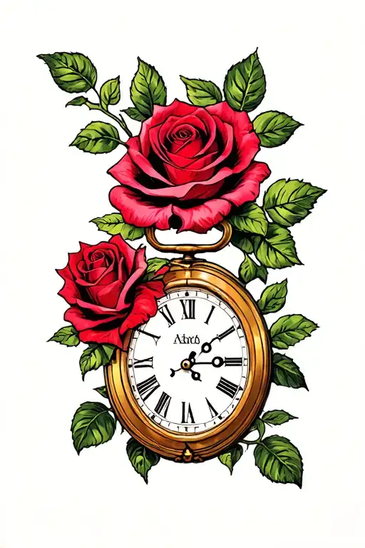 Roses Time Clock