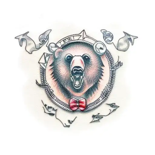 White And Brown Bear