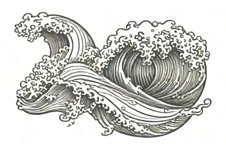 Ocean Wave Forming The Shape