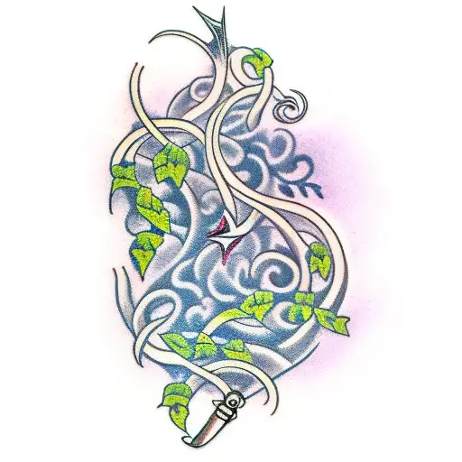 Dagger With Vines Wrapping Around It