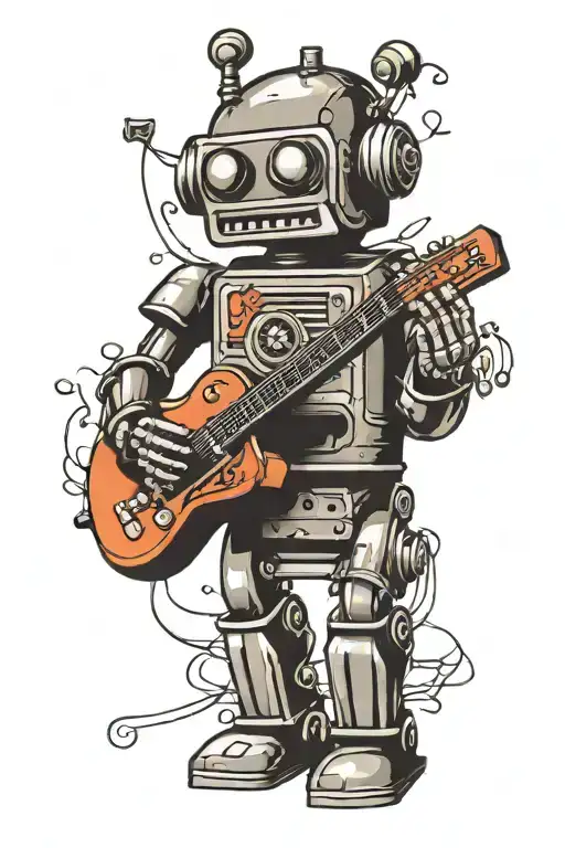 Robot Playing Guitar