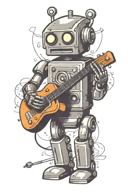 Robot Playing Guitar