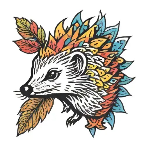 Hedgehog Colourful
