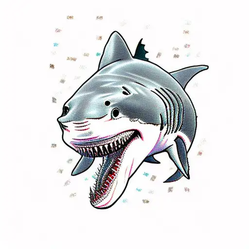 Great White Shark With Autism Puzzle