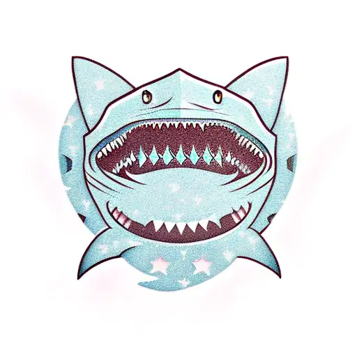 Autism Awareness Shark Silhouette