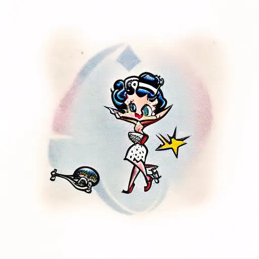 Betty Boop Tarot Card