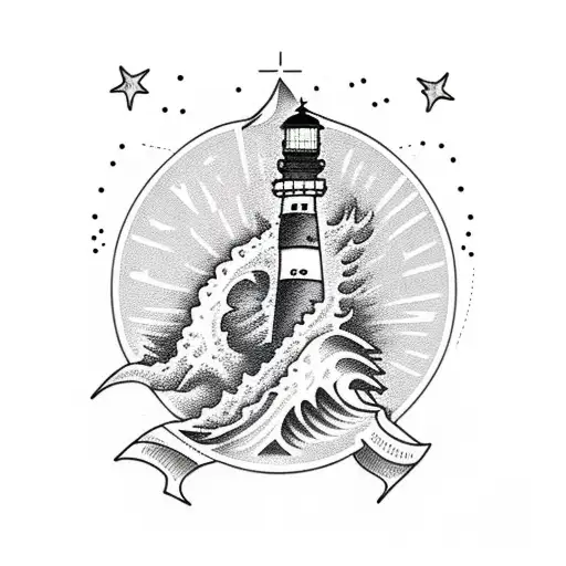 Lighthouse Nazare Portugal Big Waves Beach Surf