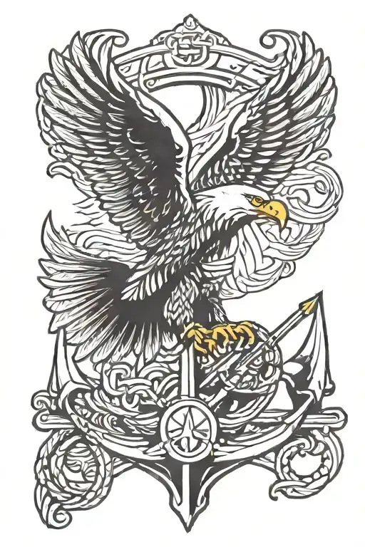 Eagle With Anchor