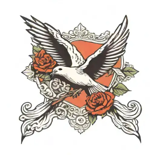 Dove And Pigeon Together