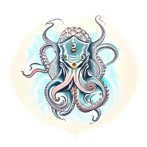 A Jiu-jitsu Octopus With Dragon And Lion Tentacles