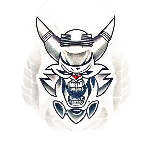 Cadeza Colgando De Samurai