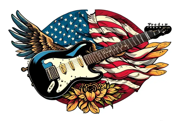 Freedom Guitar Intertwined