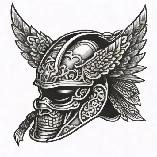 Samurai Helmet With A Fenix Design