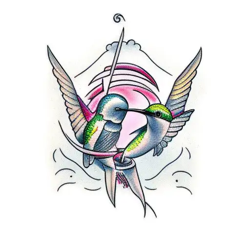 A Human And A Hummingbird