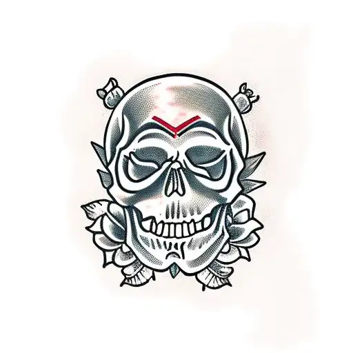 Skull And Roses