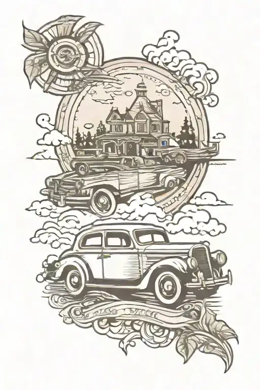 Car Driving On Horizen