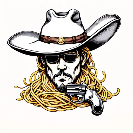 Spaghetti Gun Cowboy Hat