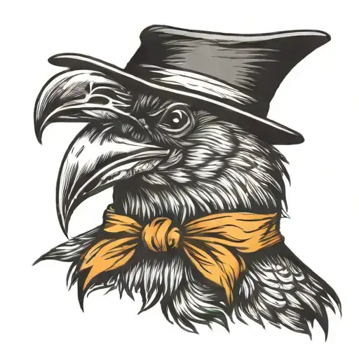 Gentleman Crow Sitting