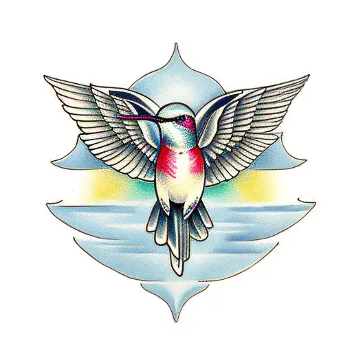 Hummingbird With Halo