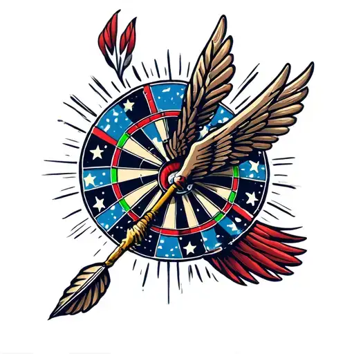 Dart Flying Through The Air