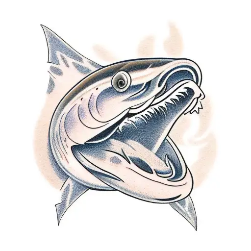 Salmon In Mouth Of Bear