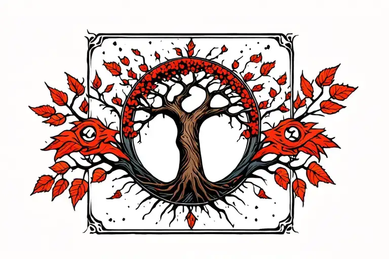 Gaara Symbol With Tree Of Life