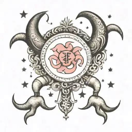 Moon And Cancer Zodiac Sign