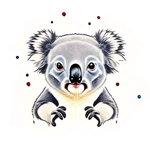 Baby Koala With Eryn In Letters
