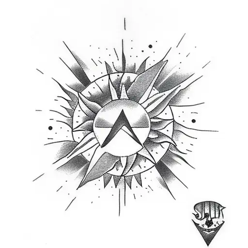 Sun And Storm Inside The Triangle