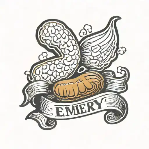 1 Peanut With The Name Emery On It With The Date 4-4-2015