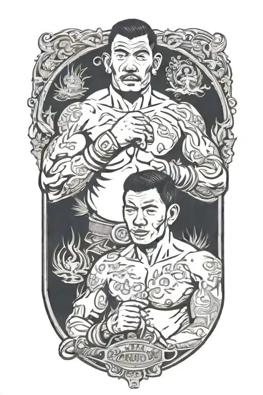 Indonesian Muay Thai Fighter Carlo And Franzi