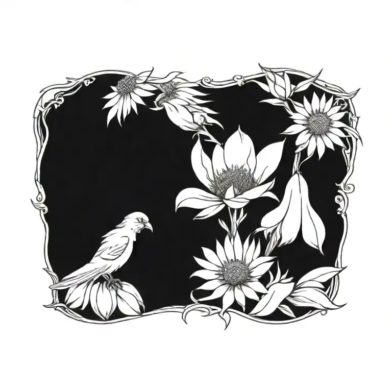 Personifi Cation Hen Wearing Flannel Flowers