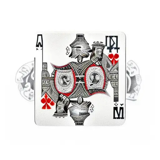 3 Playing Cards In The Background A Bottle Of Jack Daniels In Front And An Ashtray